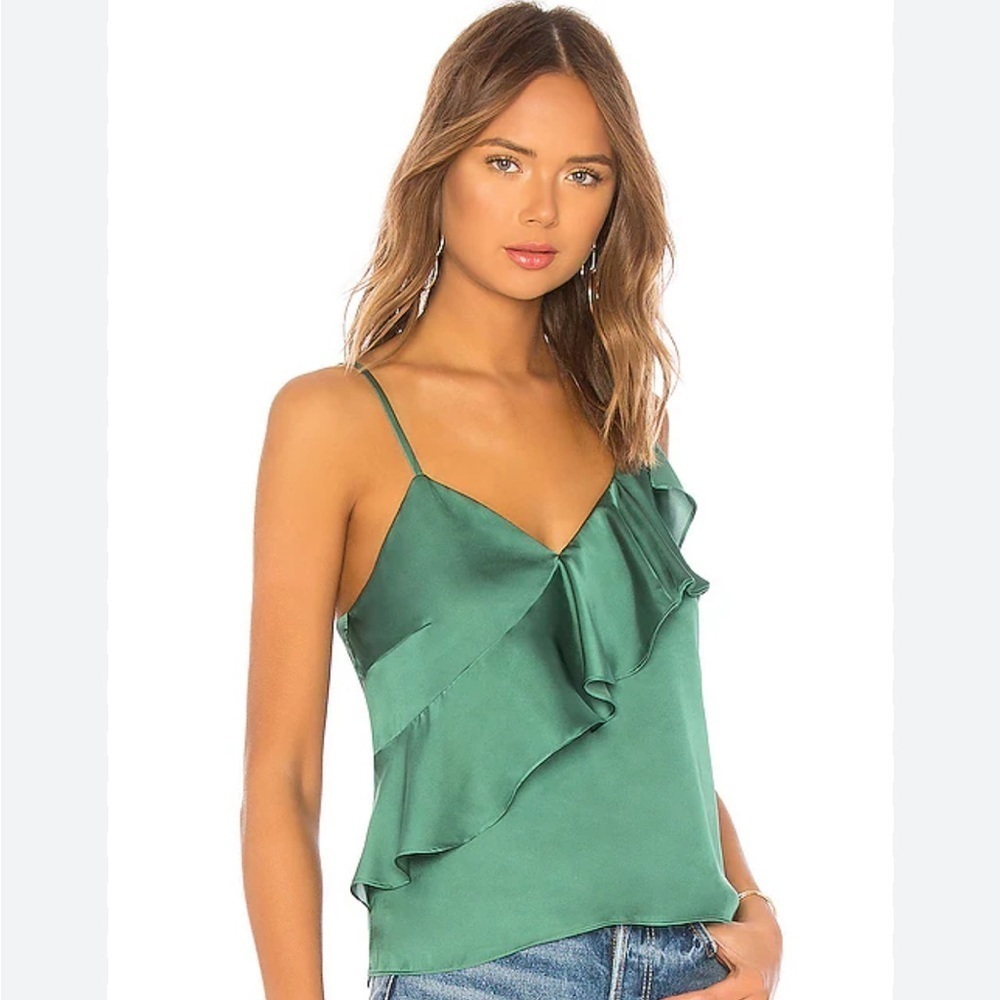 Lovers + Friends Laguna tank top women’s small Kelly green EUC